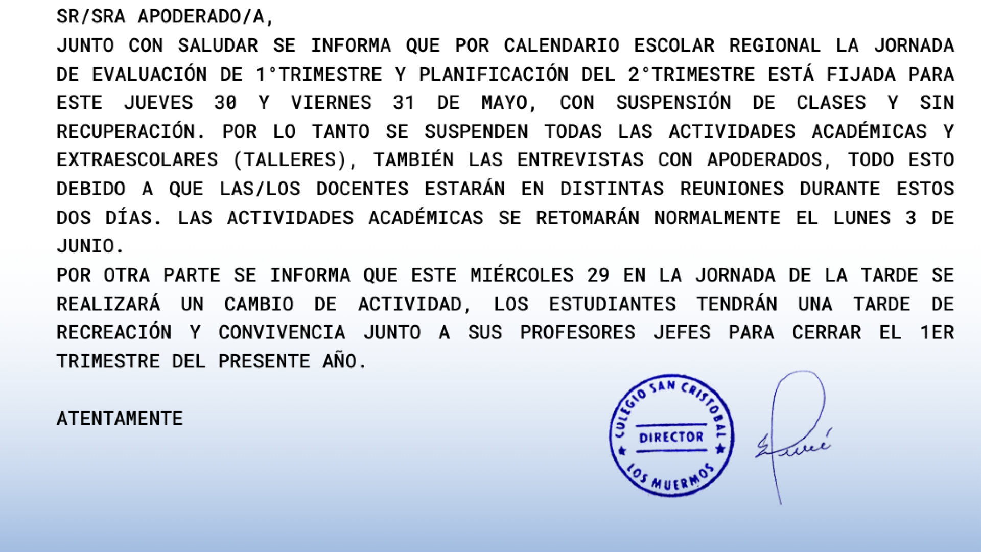 Comunicado 27/05/2024